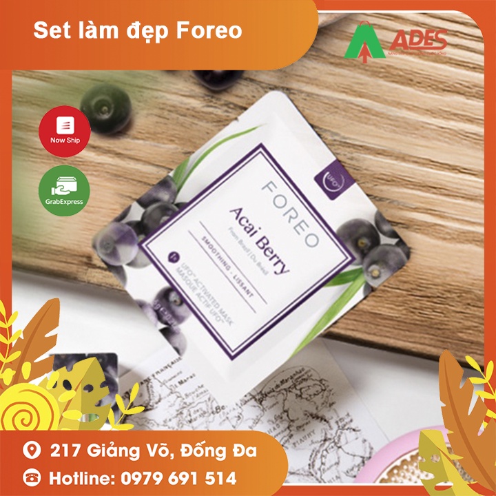 Set làm đẹp Foreo bao gồm UFO Mini 2 + Luna Mini 2 + Mask Acai Berry + Sữa rửa mặt 20ml  - Hàng chính hãng