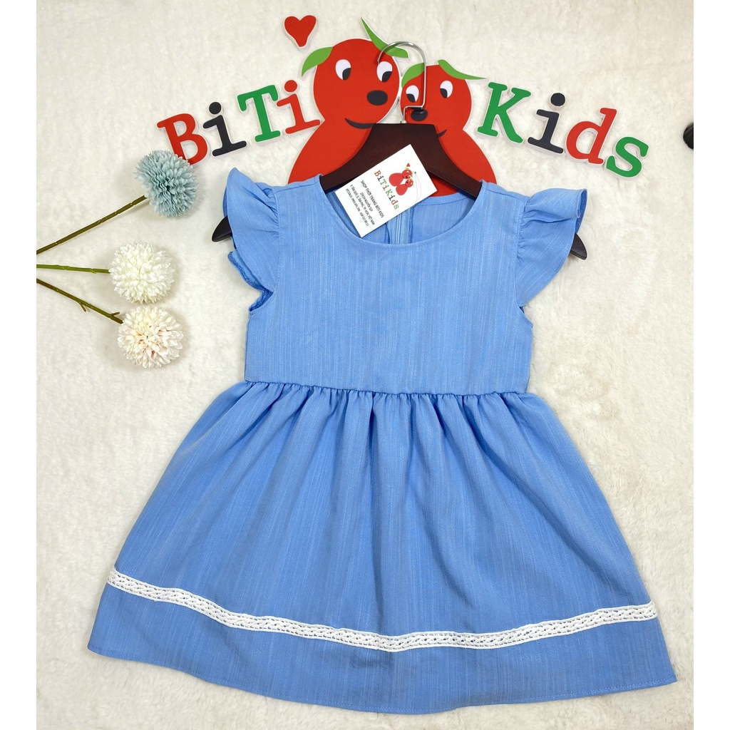 Đầm bé gái,váy trẻ em ,BITIKIDS, cánh tiên siêu yêu vải linen size 1 đến 6 tuổi.