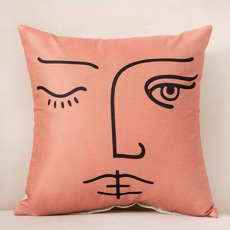 Vỏ Gối SOFA, Vỏ Gối Tựa Lưng Trang Trí Nhà Cửa,Trang Trí Phòng Khách Size 45 x 45cm - Let's Smile