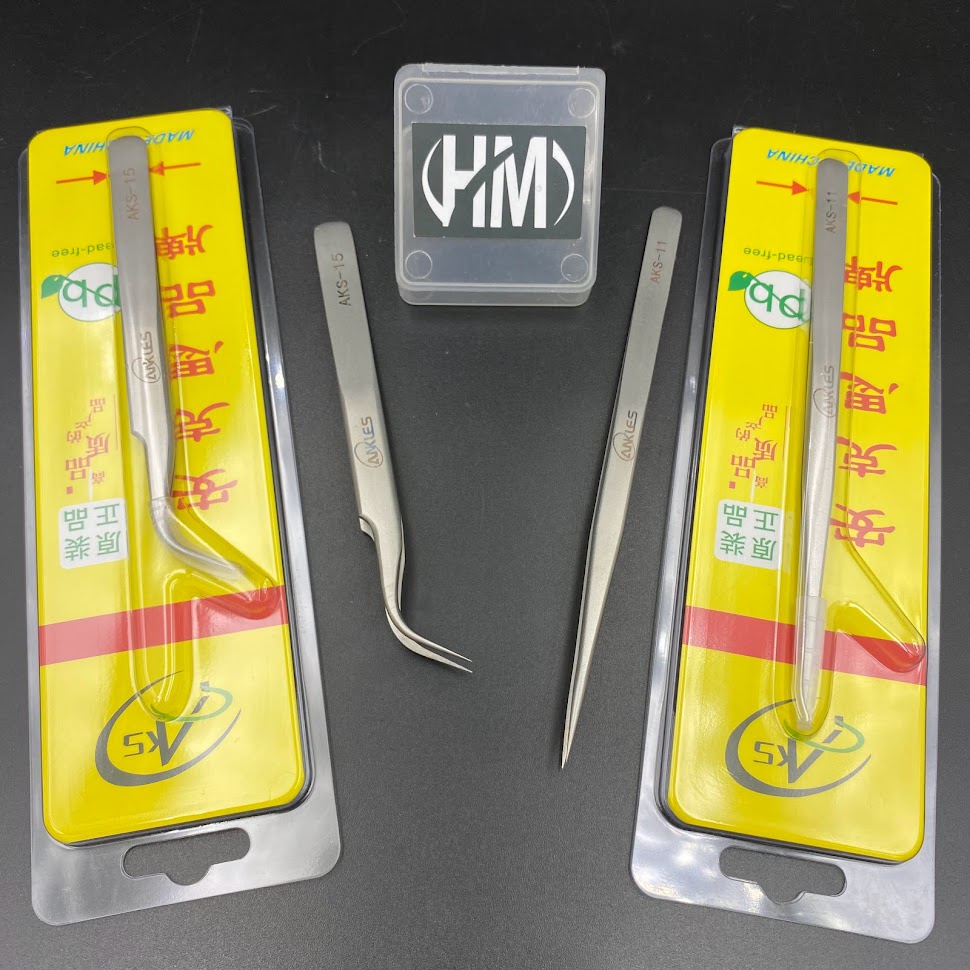 Panh nhíp Ankesi (đầu thẳng, đầu cong) TRẮNG