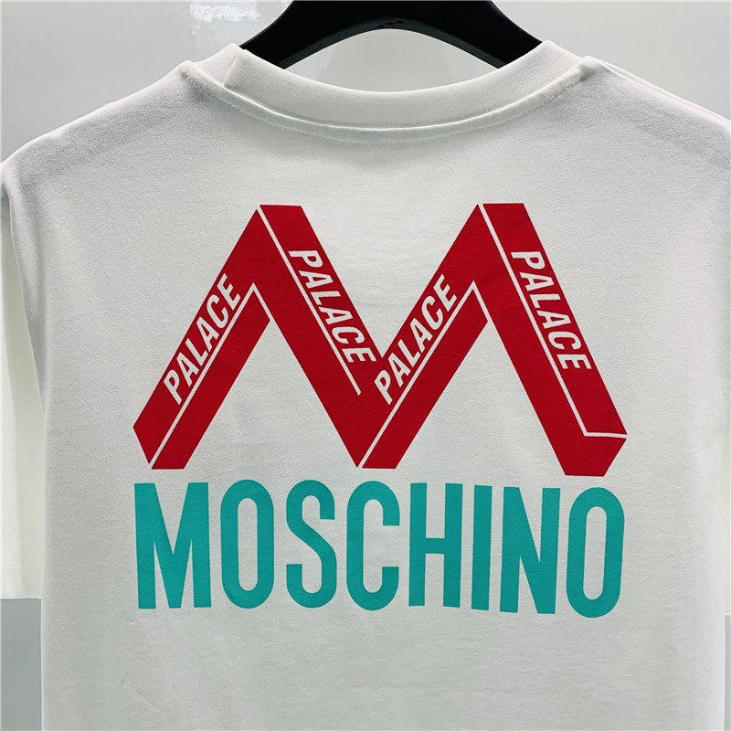 New top Mosc - * - Áo thun ngắn tay in logo chữ M tam giác lớn, kiểu dáng giống nhau cho nam và nữ
