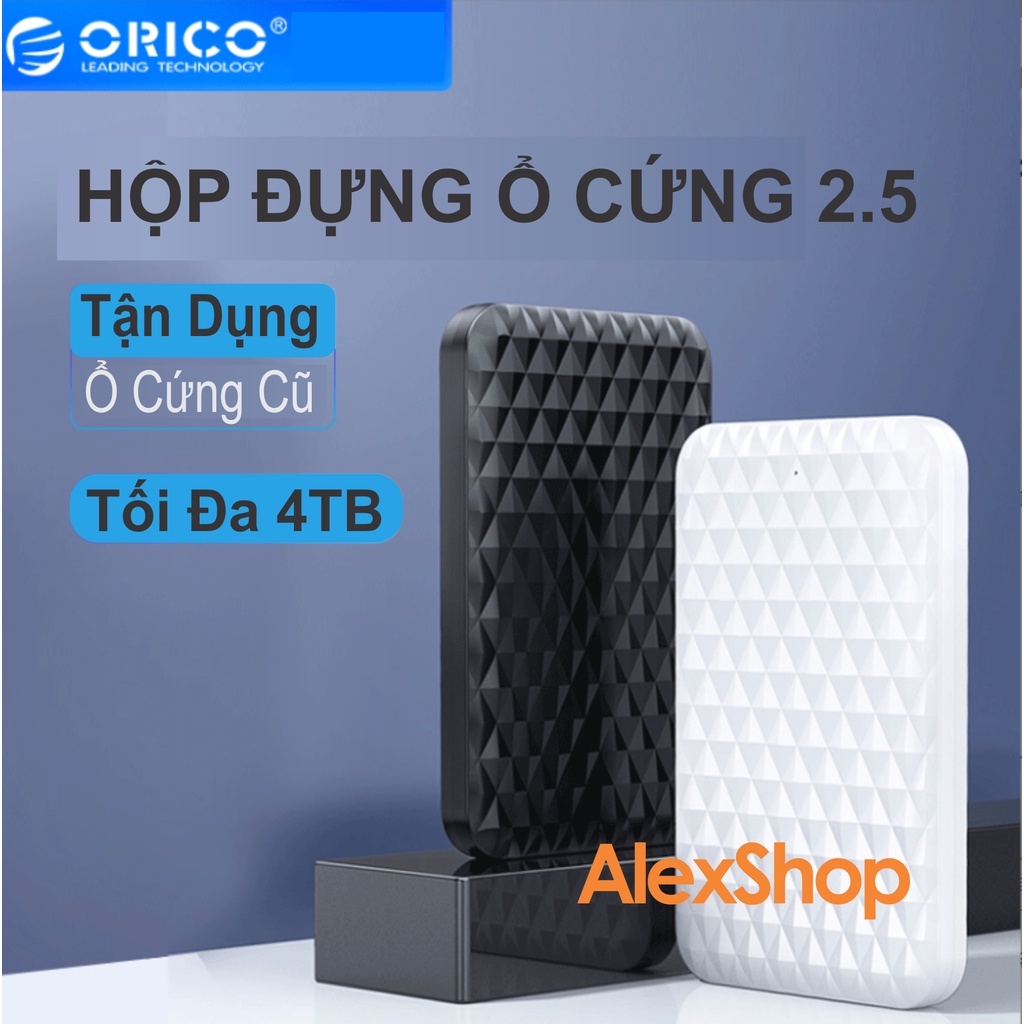 [ORICO-Màu Đen] Box Đựng Ô Cứng HDD SSD 2.5 SATA3 USB 3.0 (KHÔNG BAO GỒM Ổ CỨNG)