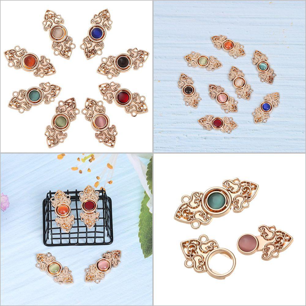 BSUNS Bộ 4 Kẹp Cài Khăn Choàng / Áo Len Bằng Kim Loại Kiểu Retro