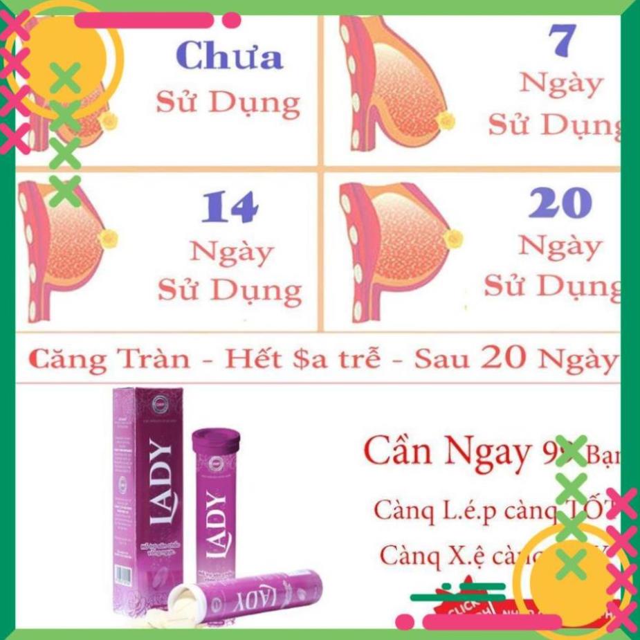 Viên Sủi Nở Ngực LADY Chính Hãng, Tăng Kích Thước Vòng 1 [Che Tên Sản Phẩm Khi Giao] | BigBuy360 - bigbuy360.vn