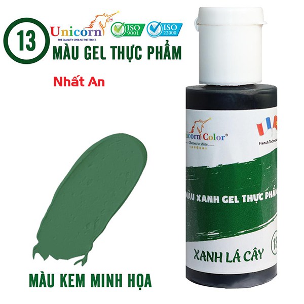 Màu gel thực phẩm Xanh lá cây 28gr Unicorn