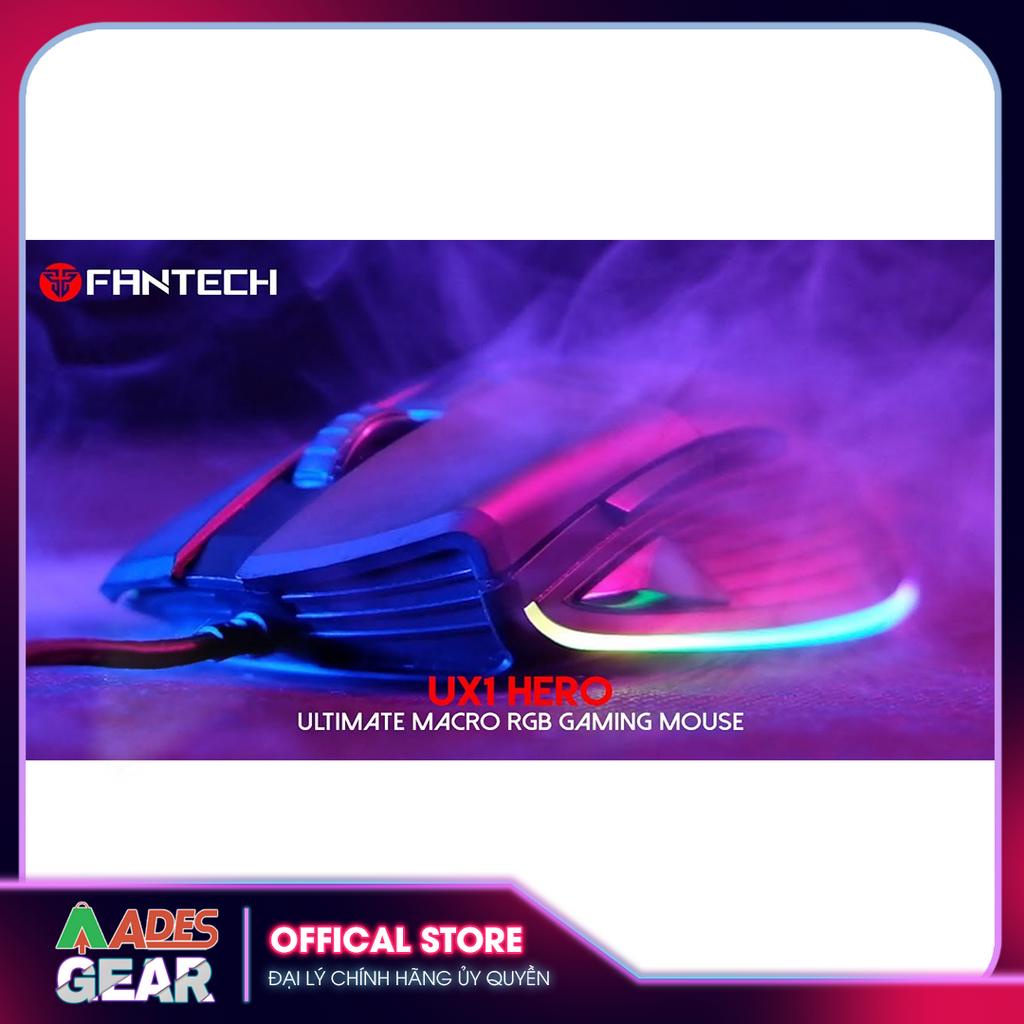 ✔️ Chuột Gaming Cao Cấp FANTECH UX1 HERO 16000DPI ✔️ 8 Phím Macro✔️ BẢO HÀNH 12 THÁNG