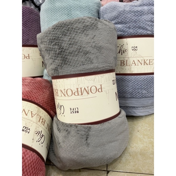 Chăn nỉ tuyết lônh thỏ mềm mại ấm áp,mền nỉ tuyết lông thỏ mướt mịn kt 2mx2m3