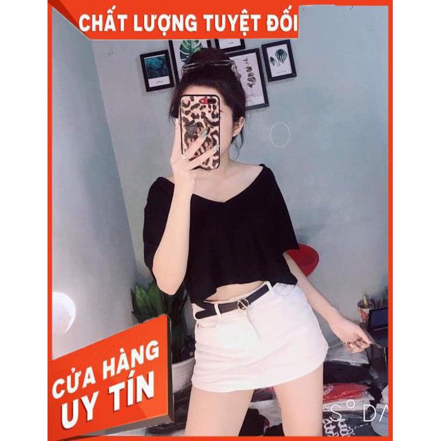 [Hình Thật] ÁO CROPTOP FORM RỘNG TAY LỠ- hình shop tự chụp | BigBuy360 - bigbuy360.vn