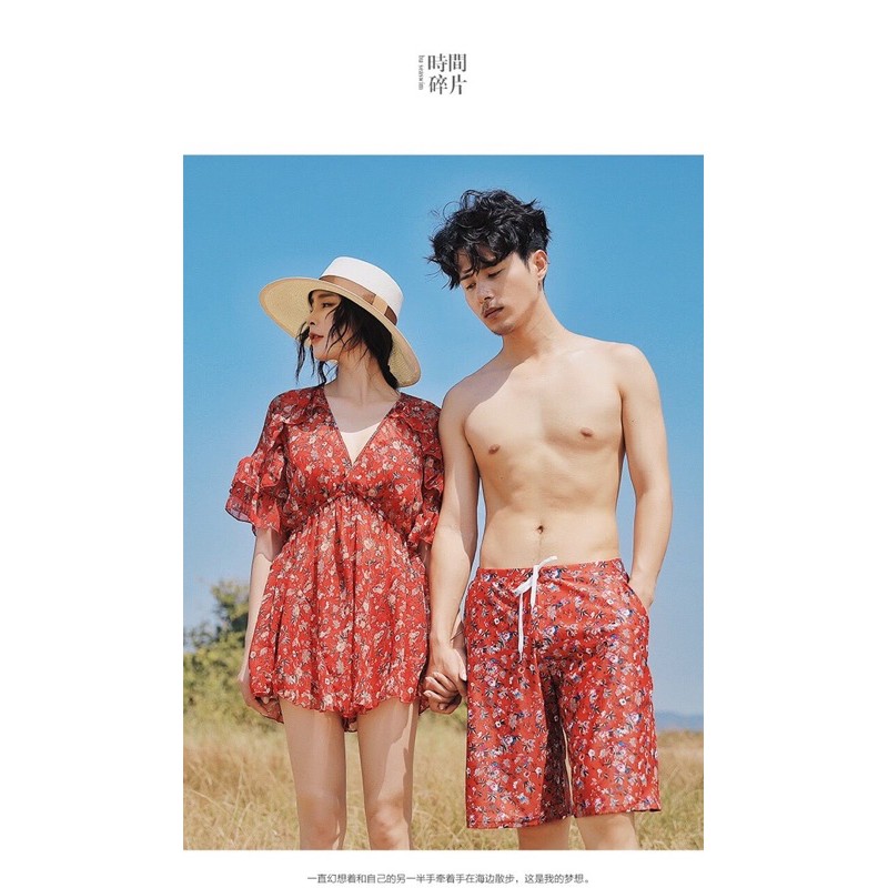 Bikini đôi đỏ hoa nhí | BigBuy360 - bigbuy360.vn