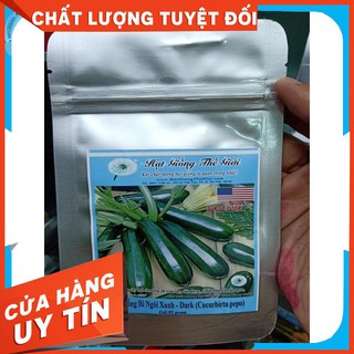 10 Hạt Giống Bí Ngòi Xanh - Dark (Cucurbirta pepo)