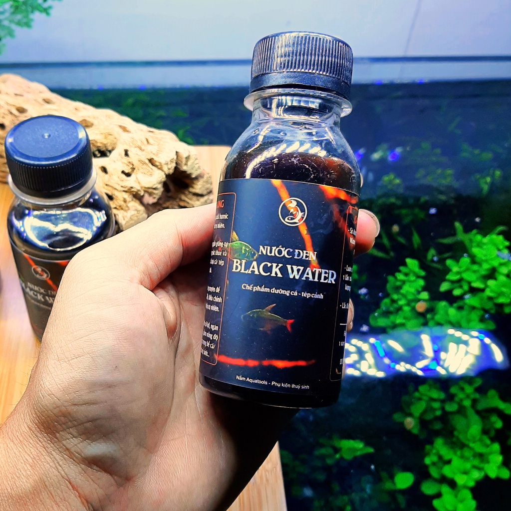 Nước Đen Đậm Đặc Black Water | Chế Phẩm Dưỡng Cá/ Tép - Bổ Sung Acid Humic &amp; Tạo Môi Trường Gần Giống Tự Nhiên