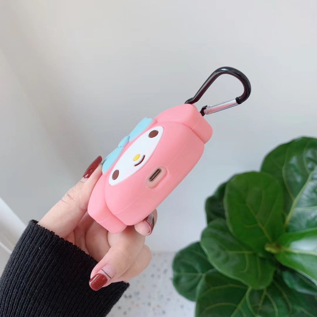 AirPods 1/2 Silicone Case &amp; Hook Sanrio Cute Carttoon Melody AirPods protective Cover