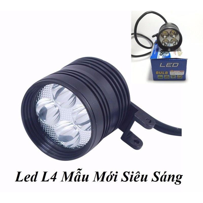 Đèn Led Pha Đi Phượt Gắng Xe Máy Sáng Mạnh Công Suất Lớn Chiếu Cực Xa Phù Hợp Nhiều Dòng Xe
