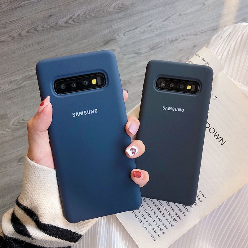 Ốp Điện Thoại Silicon Mềm Dẻo Chính Hãng Dành Cho Samsung S10 Plus S10 4G 5G S10e S9 Plus S7 Edge