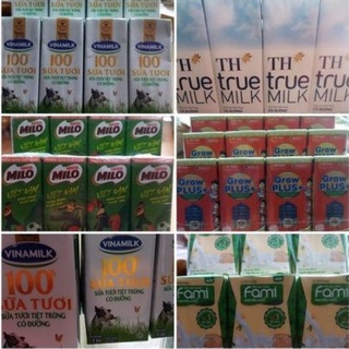 Sữa  Vinamilk, sữa Milo, sữa Fami, sữa TH true(loại to). Sữa Grow Plus ( 110ml)