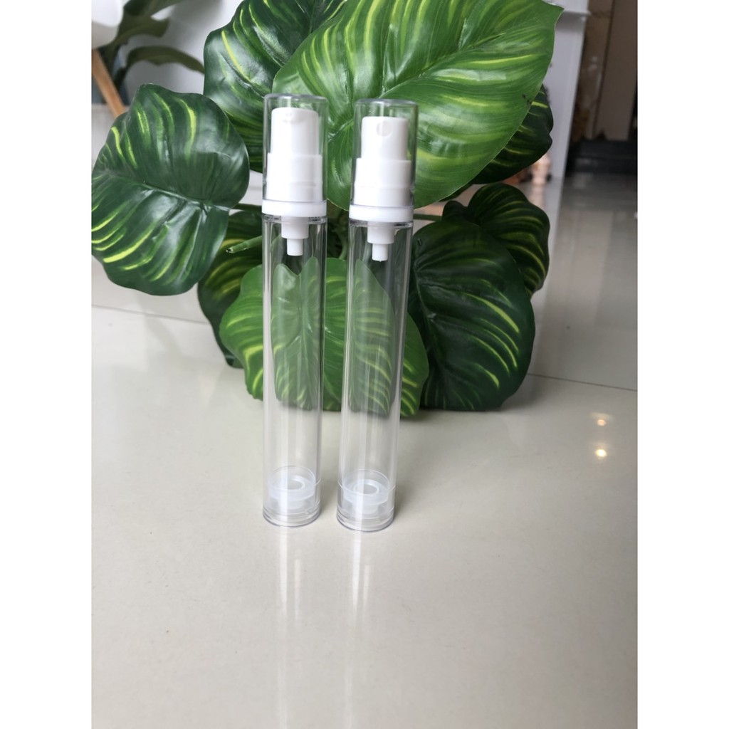 Chai 15ml chân không trắng chiết mỹ phẩm serum tinh dầu