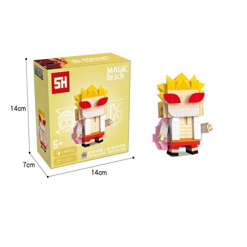 Mô Hình Lắp Ráp One Piece Doflamingo - Minifigure Đầu Vuông