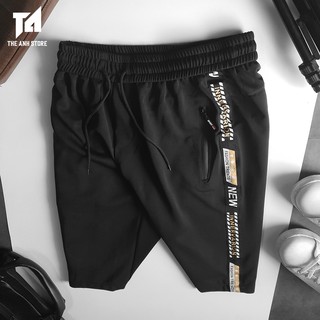 Quần Short Nam Vải Thun Viền Nhiều Loại Dây Có Chữ Siêu Hot, Mã TA502