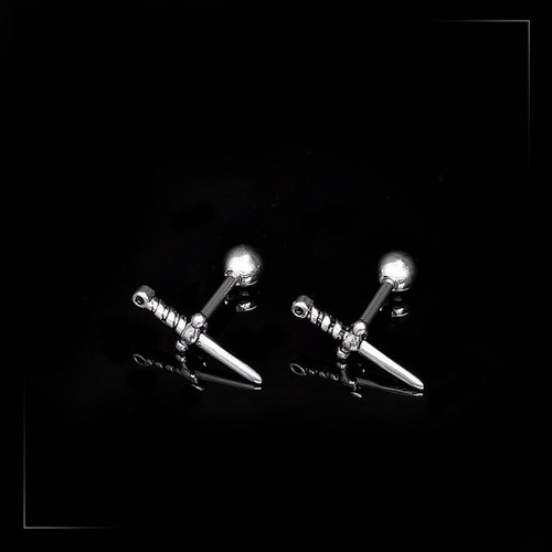 Bông Tai Nam Cá Tính Titan Ko Đen TT 3262