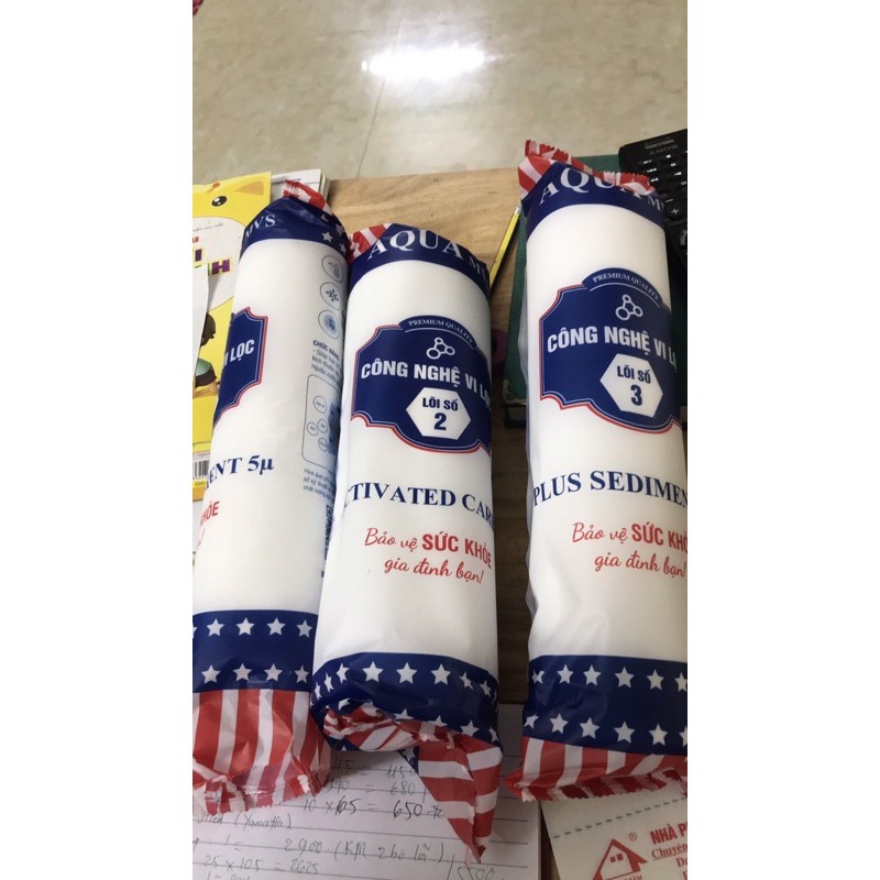 lõi lọc 1,2,3 aqua bọc vỏ