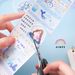 Hình dán DIY trang trí Sticker dán tủ, sổ, nhật kí