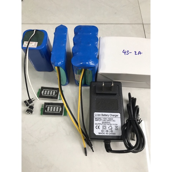 Pin li-ion 4S-16.8V DUNG LƯỢNG KHỦNG mới 100%, dòng xả cao