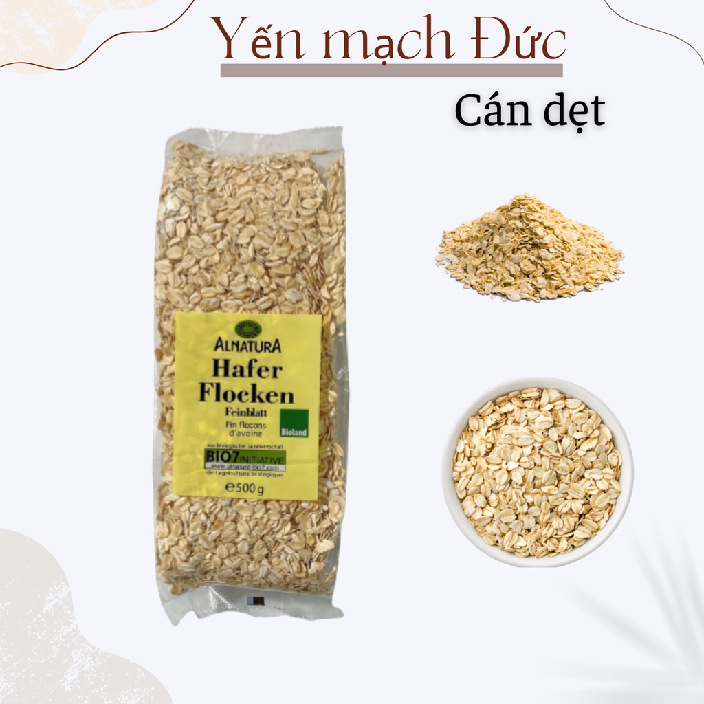 500g Yến mạch cán dẹt Hafer Flocken