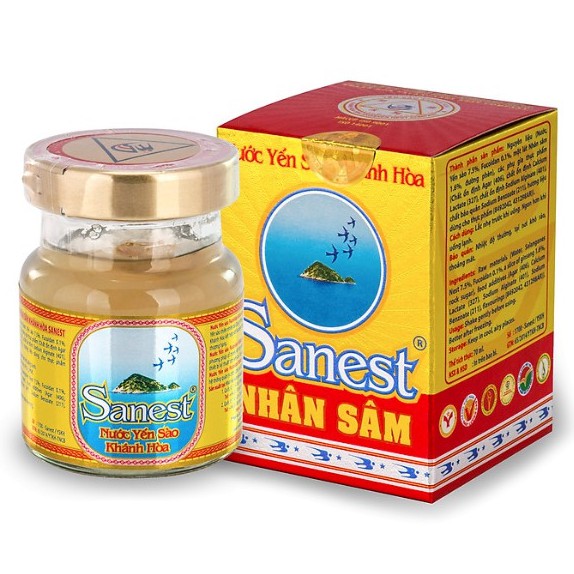 Nước Yến Sào Sanest Nhân Sâm Khánh Hòa Lọ 70ml