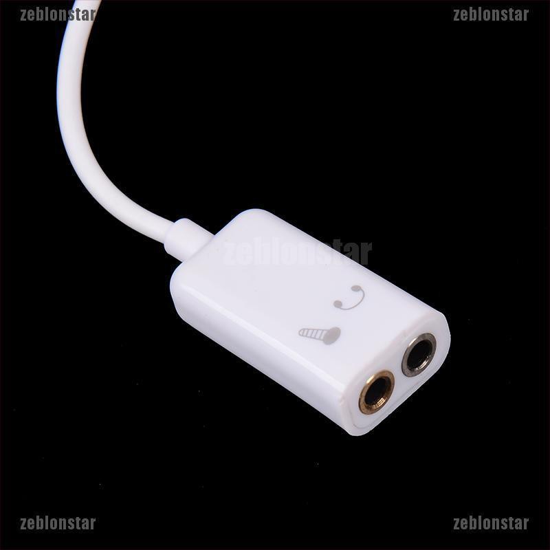 ❤star Dây cáp chia cổng tai nghe 3.5mm cho điện thoại ▲▲