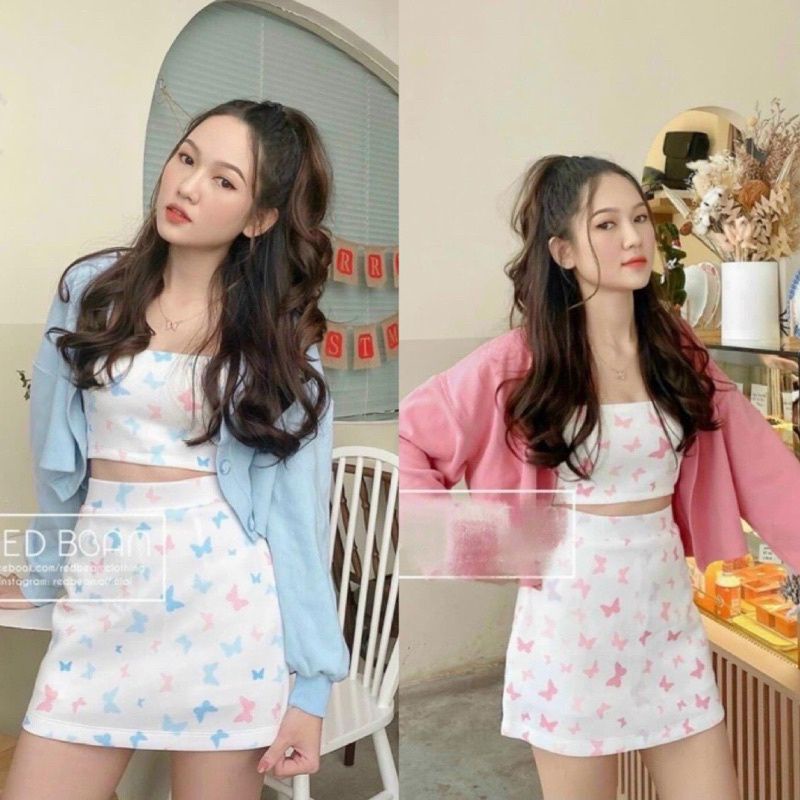 Sét đầm 3 món chất borip hàng y hình kèm ảnh thật chính chủ ( free size dưới 53kg)