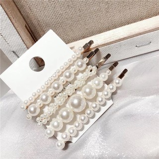 Kẹp Tóc Đính Ngọc Phong Cách Hàn Quốc [Sét 5 chiếc]