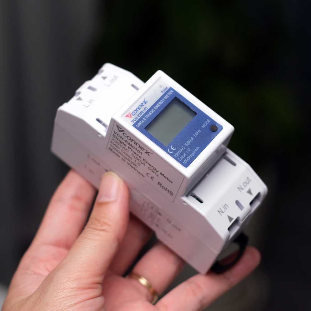 Công tơ điện tử thông minh Vconnex – Giám sát tiêu thụ điện từ xa