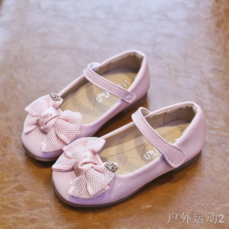 Giày nữ trẻ em mới da cho bé gái, công chúa, xuân hè 2021 phiên bản Hàn Quốc của hạt đậu học sinh tiểu đế mềm, b