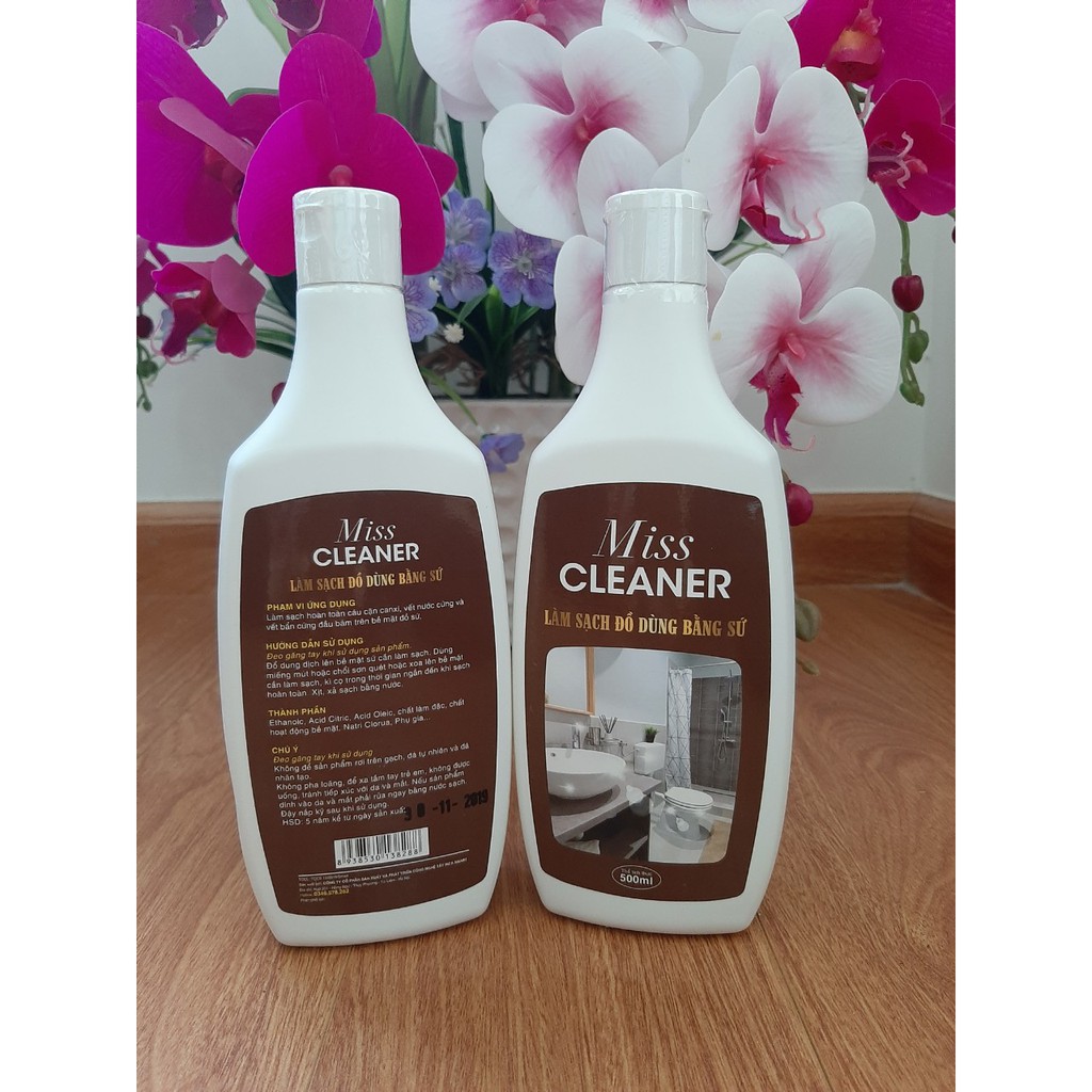 Miss Cleaner tẩy sứ, bồn cầu , lavarbo sạch bong sáng bóng