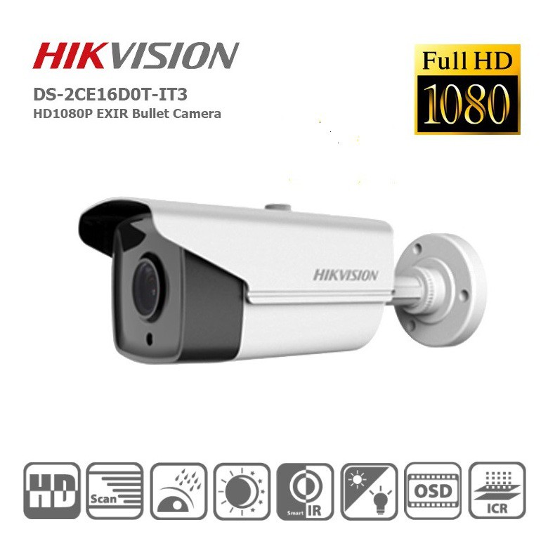 Camera HIKVISION DS-2CE16D0T-IT3 2.0 Megapixel - Chính hãng Full VAT