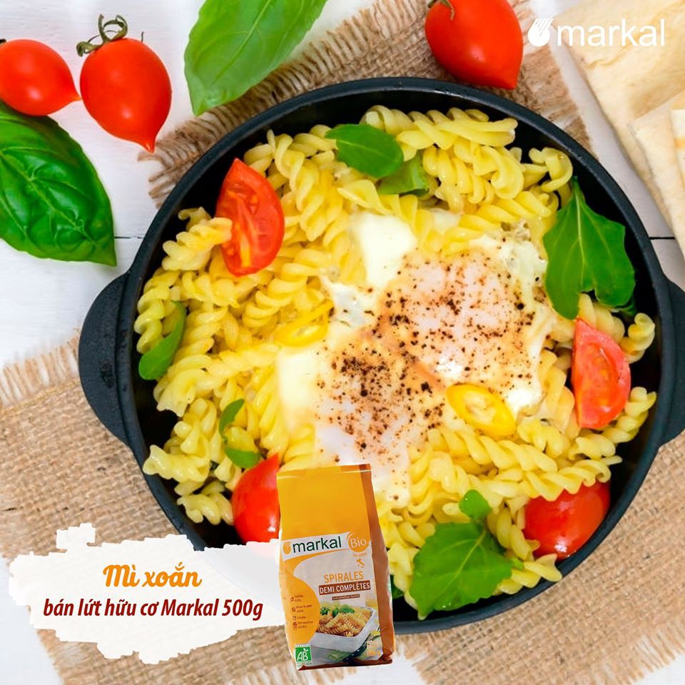 Mì nui hữu cơ Markal 500g (nguyên cám, trắng)