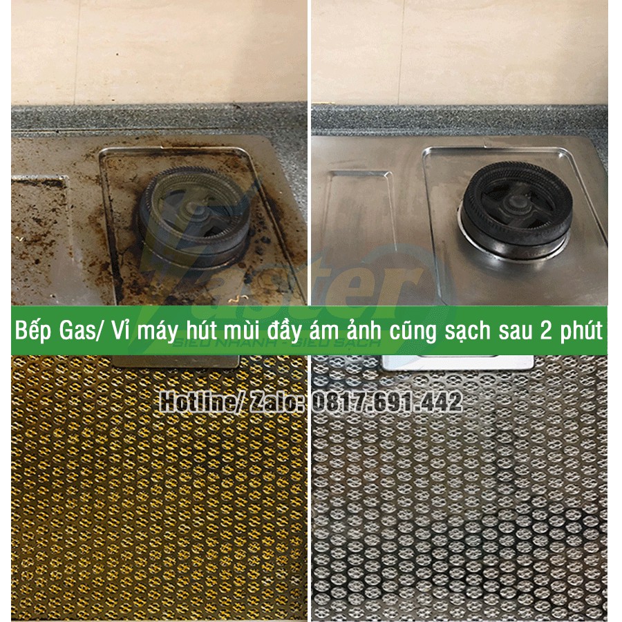 (TIẾT KIỆM) Combo Nước Tẩy Dầu Mỡ Nhà Bếp, Vệ Sinh Bếp Gas, Vệ Sinh Máy Hút Mùi Siêu Mạnh Faster CO 250 ml