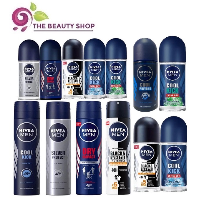 Xịt Khử Mùi - Lăn Khử Mùi Nivea Men 48h