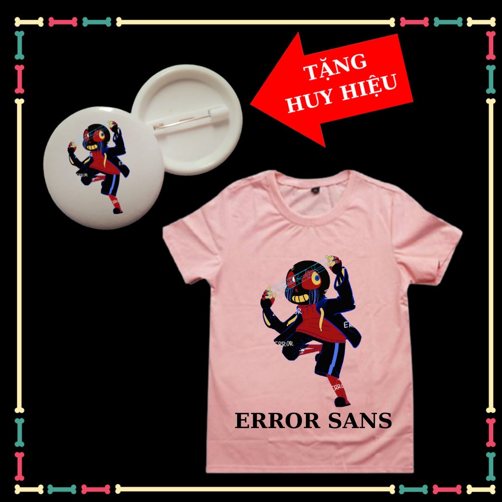 ÁO THUN XỊN XÒ CHO BÉ TRAI IN HÌNH ERROR SANS (BIỆT ĐỘI GANGSTER)