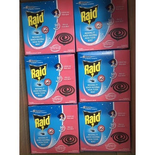 hộp Nhang muỗi raid / jumbo có khói , ít khói