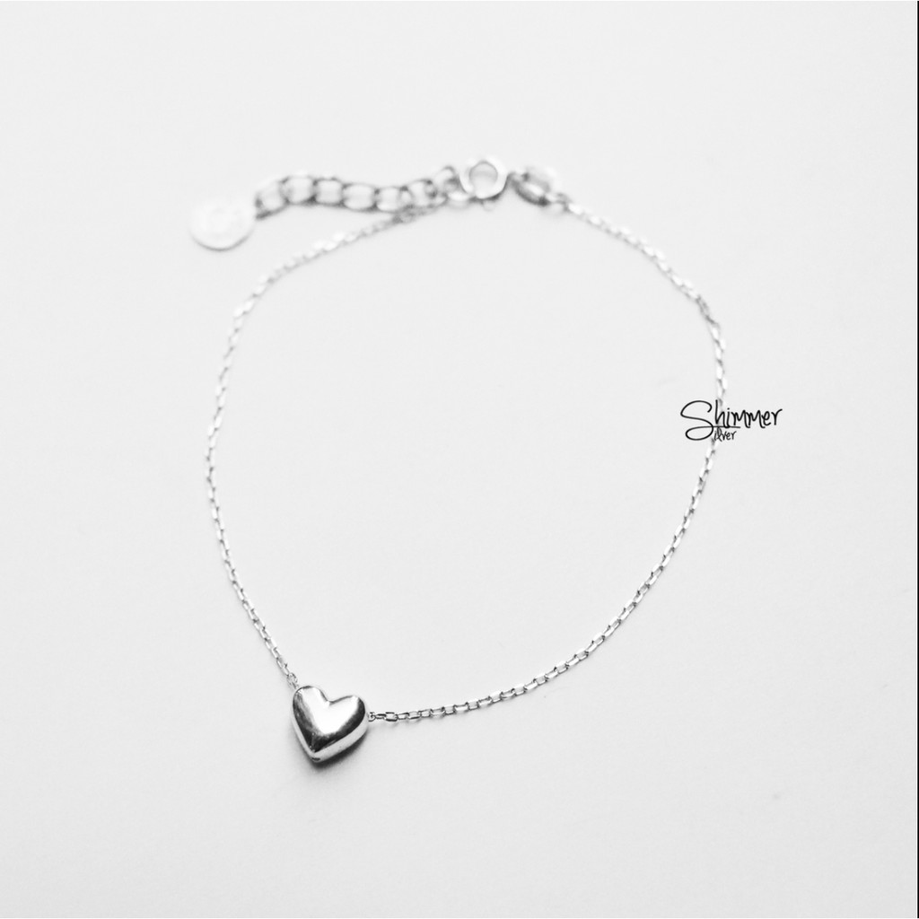 Lắc tay bạc 925 Mini Heart - Lắc tay trái tim nhỏ - quà tặng ý nghĩa - Shimmer Silver