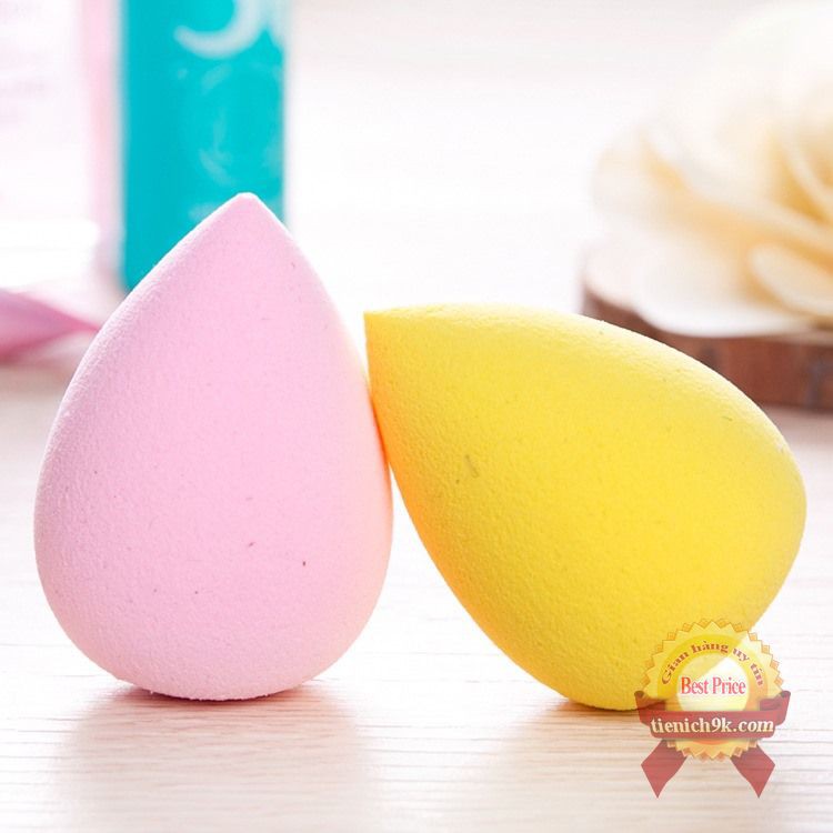 Bông tán hình hồ lô giọt nước Cao Su thiên nhiên dụng cụ đánh phấn phủ tán kem nền | BigBuy360 - bigbuy360.vn