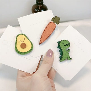 Kẹp Tóc Hình Củ Cà Rốt / Trái Cây Mềm Mại Dễ Thương