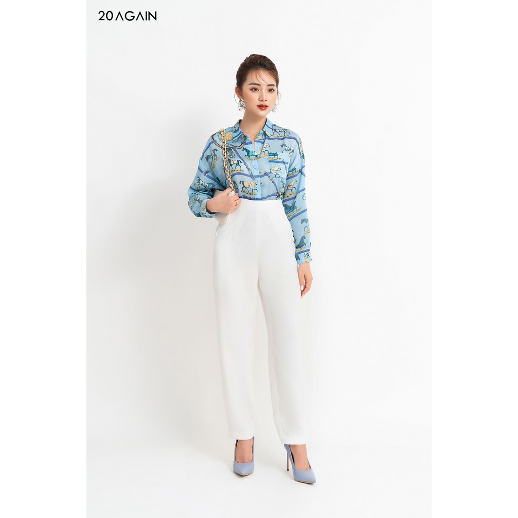 [Mã WABRM50 giảm 15% đơn 99k] Áo sơ mi dài tay cổ đức 20AGAIN ASA1616