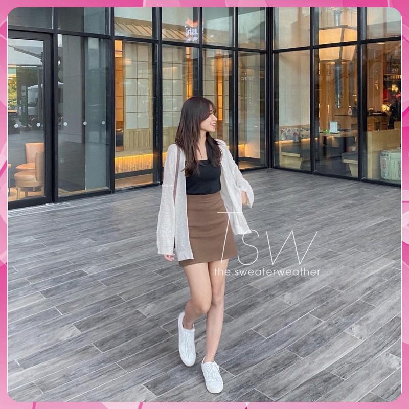 Chân Váy Nhung Tăm Dáng A, Chân Váy Chữ A Lưng Cao Dáng Ôm Hợp Thời Trang Dành Cho Nữ- Có Quần Lót Trong. | BigBuy360 - bigbuy360.vn