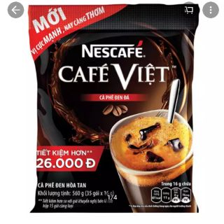 Cà phê đen hòa tan NesCafe Café Việt bịch 35 gói