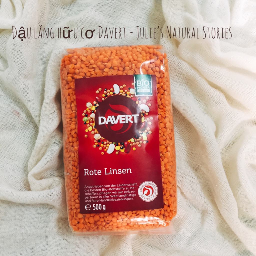 ORGANIC - Đậu lăng hữu cơ Davert 500gr