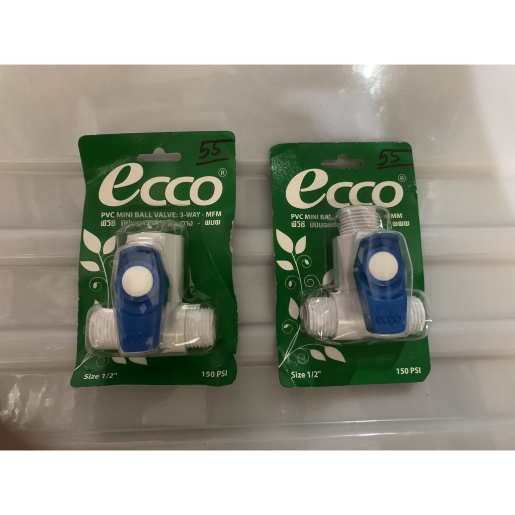 Van khoá nước cao cấp Ecco 3 đầu răng nhập khẩu từ Thái Lan