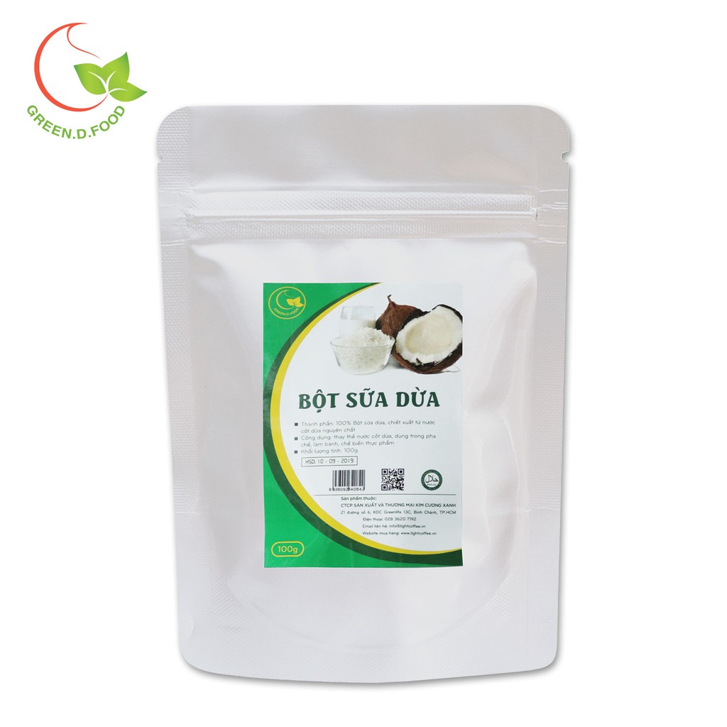 Bột sữa dừa Bến Tre - 100g