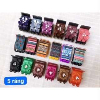 CẠP TÓC 5 RĂNG NHIỀU MẪU
